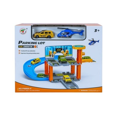 Pista cu masina 34. 5x39. 5x20 cm 20 piese