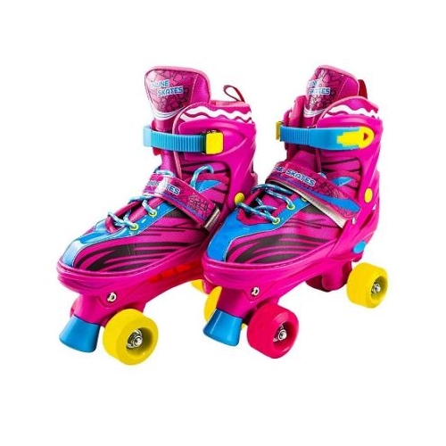 Patine cu rotile PVC marimea L roz