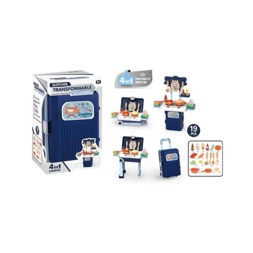 Play set bucatarie in troller 19 piese