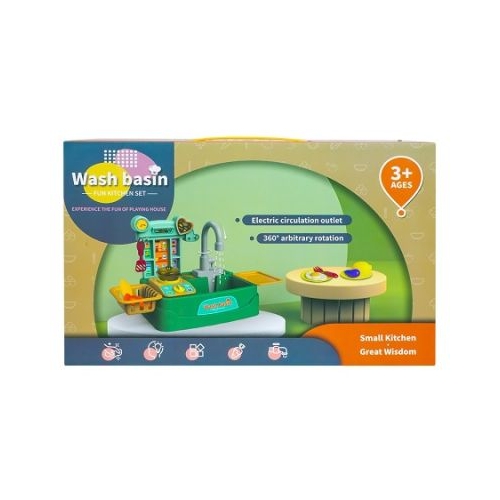 Play set bucatarie 17 piese cu baterii 46x22x27 cm