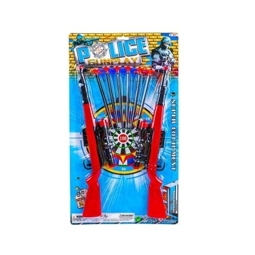 Pusca vanatoare 2 buc.  set  sageti cu ventuze