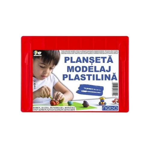 Planseta Modelaj cu Accesorii 28x20 cm rosu NEBO