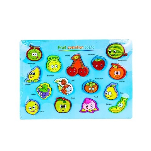 Puzzle din lemn incastru Fructe  Legume