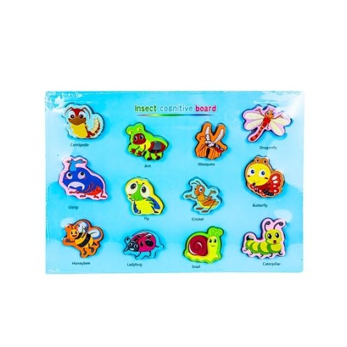 Puzzle din lemn incastru Insecte