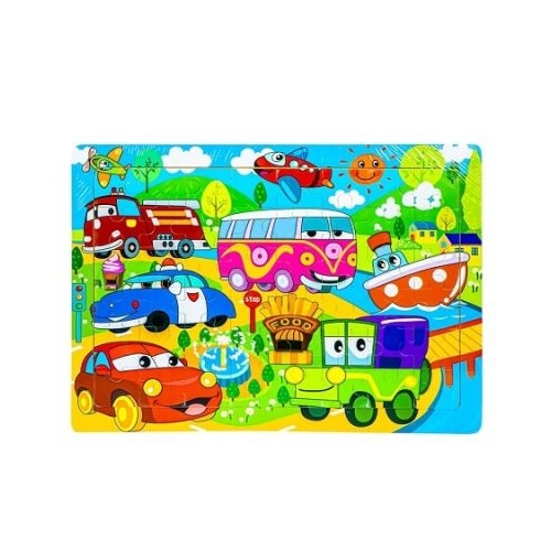 Puzzle din lemn Masini