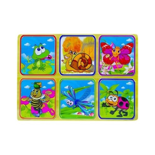 Puzzle lemn Insecte