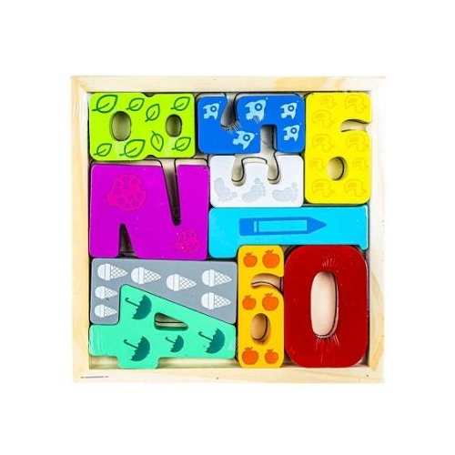 Puzzle din lemn Tetris - Cifre