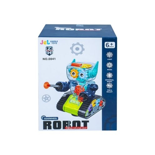 Robot carcasa transparenta cu lumina si sunet