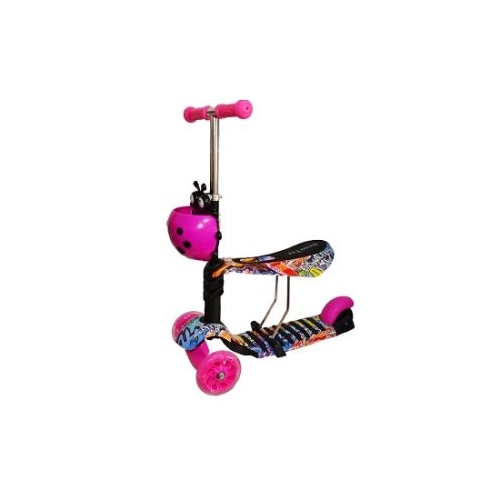Trotineta cu scaunel Grafitti 67 cm Buburuza