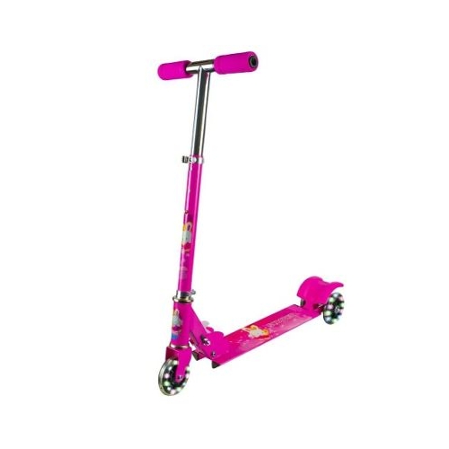 Trotineta cadru metal 3 roti 72 cm roz