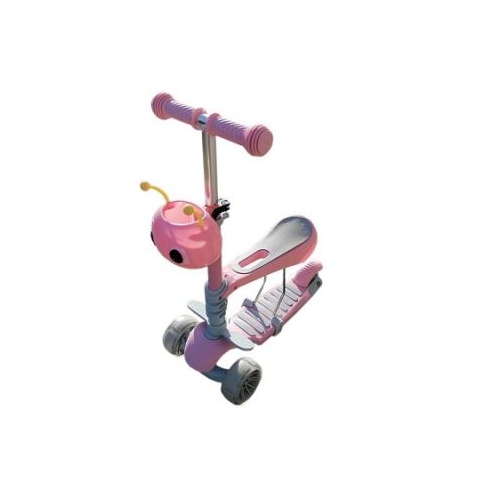 Trotineta cu scaunel Omida roz