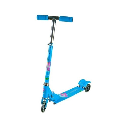 Trotineta cadru metal 3 roti 72 cm albastra