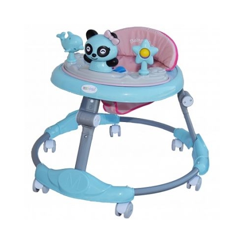 Premergator cu jucarii Panda bleu