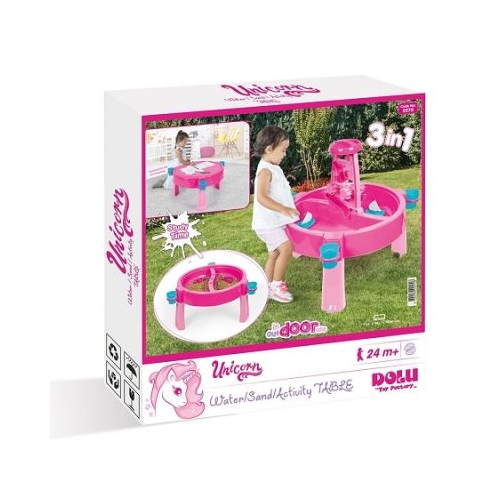 Masuta cu Activitati 3 In1 Roz Unicorn