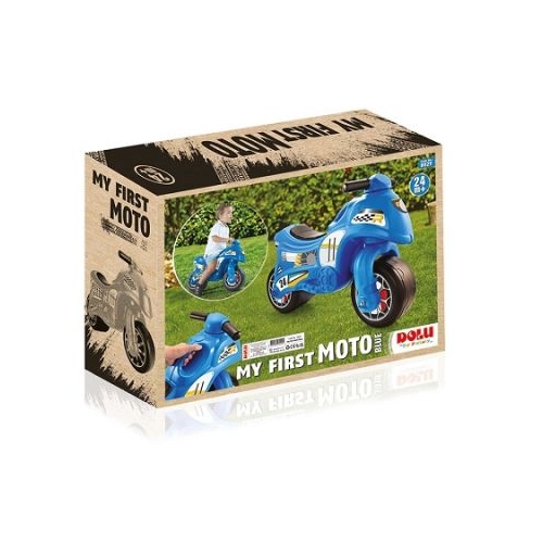 Motocicleta fara pedale albastru 50x71x27 cm