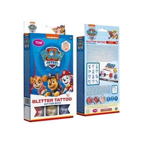 Set Tatuaje cu Sclipici Paw Patrol baieti