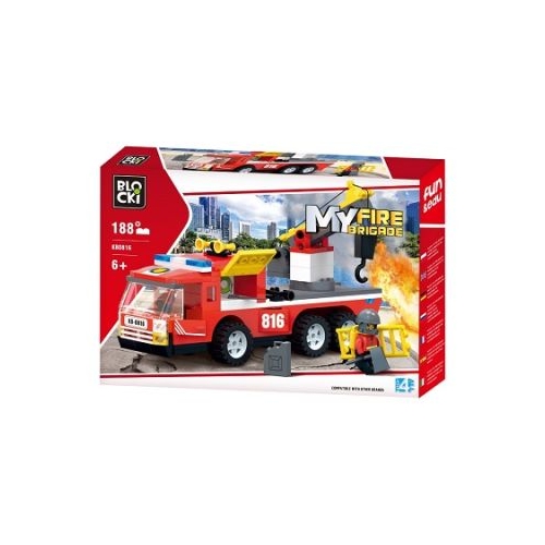 Blocki My Fire Brigade. Masina de pompieri 188 piese