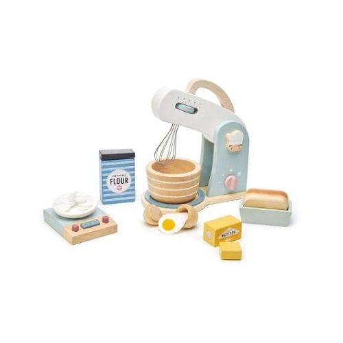 Robot de bucatarie Mini Chef Home baking lemn premium 27 piese