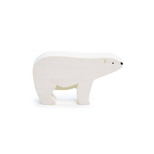 Figurina Urs Polar din lemn premium