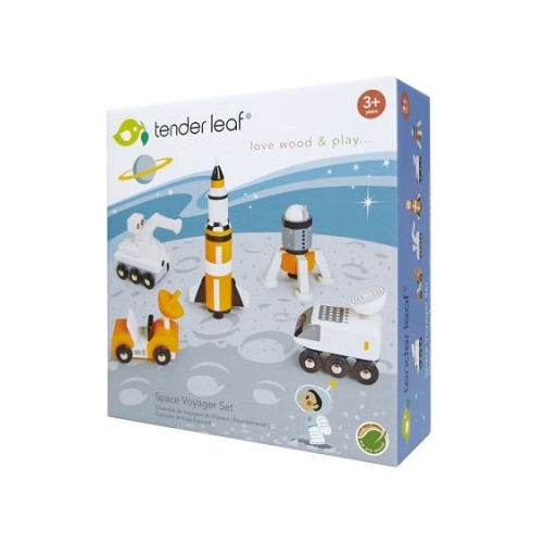 Set Calator Spatial din lemn premium 7 piese