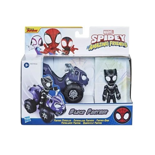 Spidey prietenii extraordinari. Set vehicul si figurina Black Panther