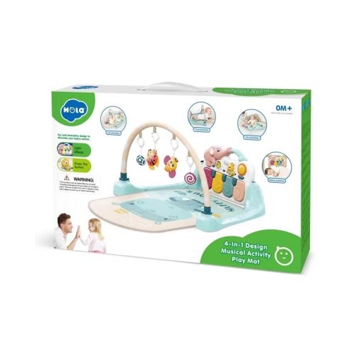 Salteluta de joaca interactiva pentru bebelusi 4 in 1