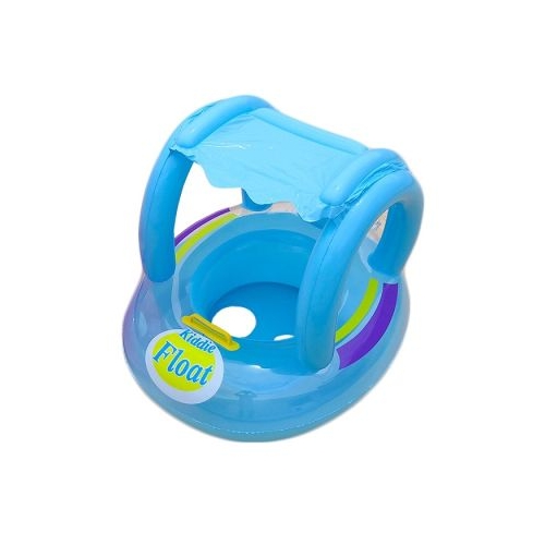 Colac baie Gonflabil cu Protectie Solara albastru