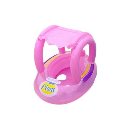 Colac baie Gonflabil cu Protectie Solara roz