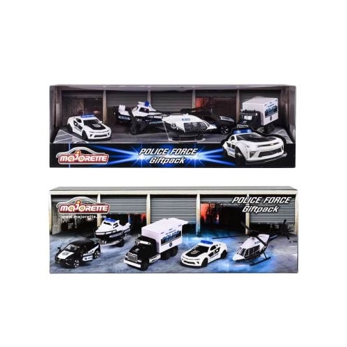 Set 5 vehicule metalice de politie 7. 5 cm Majorette