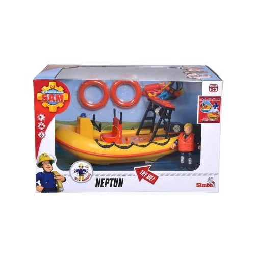 Barca Neptun cu figurina si accesorii Pompierul Sam