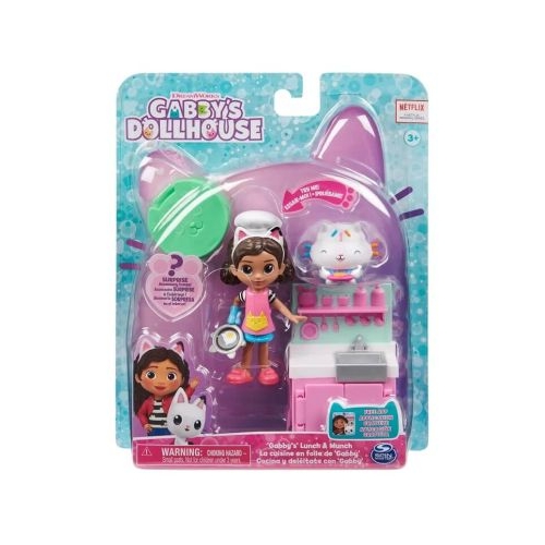 Set papusa 9. 7 cm cu pisicuta Bucataria lui Gabby Gabbys Dollhouse