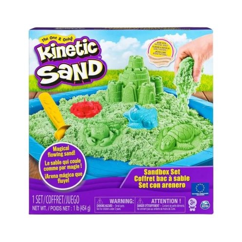 Nisip kinetic Set complet verde 454 g. Spin Master
