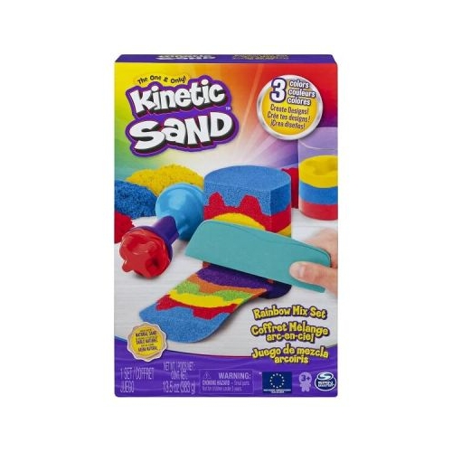 Kinetic sand Set unelte curcubeu cu accesorii