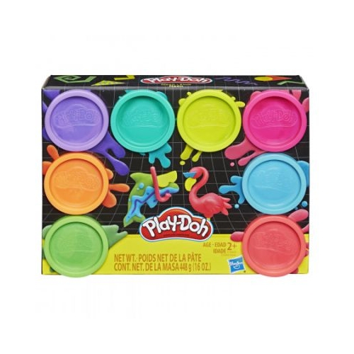 Set 8 borcanase neon Play Doh