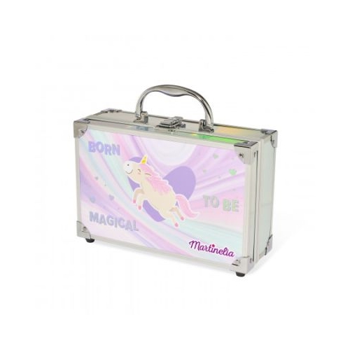 Trusa de machiaj in cutie de metalica Martinelia little unicorn