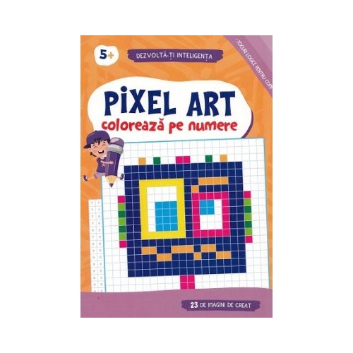 Pixel Art. Coloreaza pe numere 5 ani
