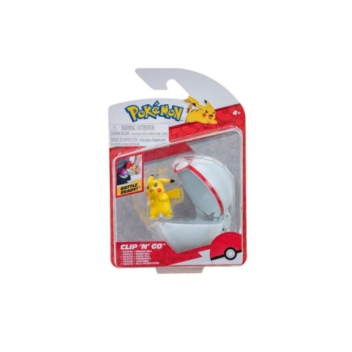 Figurine Clip N Go Pikachu 2 amp Premier Ball