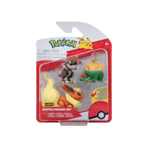 Set 3 figurine de actiune Appltun Tyrunt Flareon