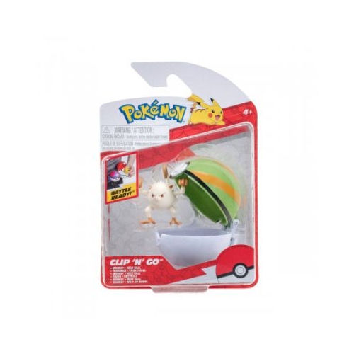 Figurine Clip N Go Mankey amp Nest Ball