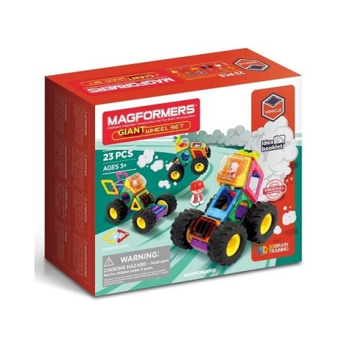 Joc magnetic de constructie Giant Wheels Monster Truck 23 piese Magformers