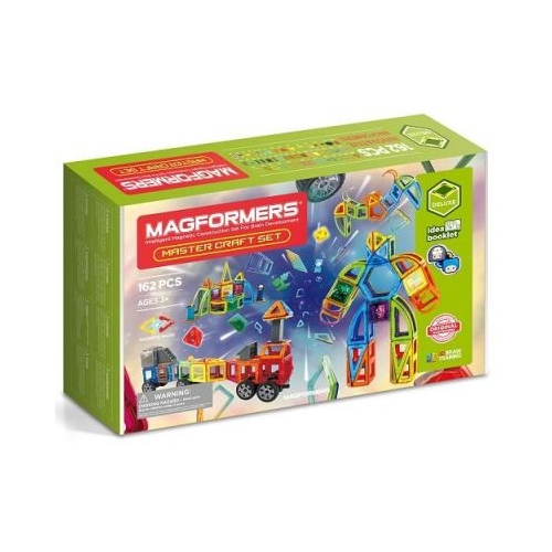 Joc magnetic de constructie Master Craft Set -Gigantic 162 piese Magformers