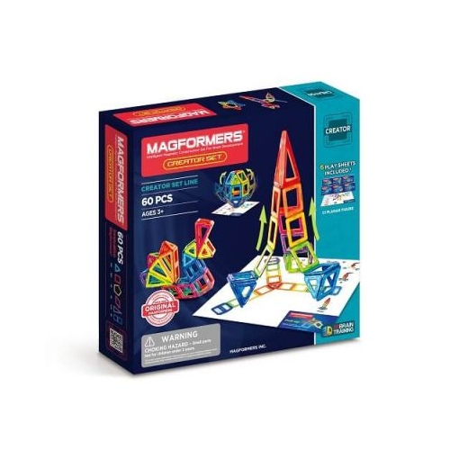 Joc magnetic de constructie Creator Set Creatorul 60 piese Magformers