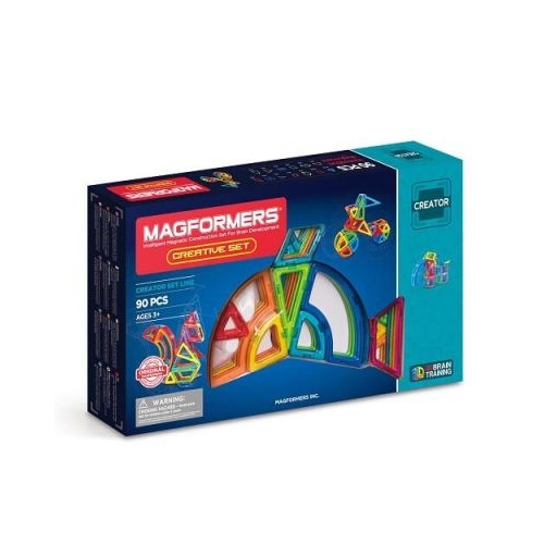 Joc magnetic de constructie Creative Set Creativ 90 piese Magformers