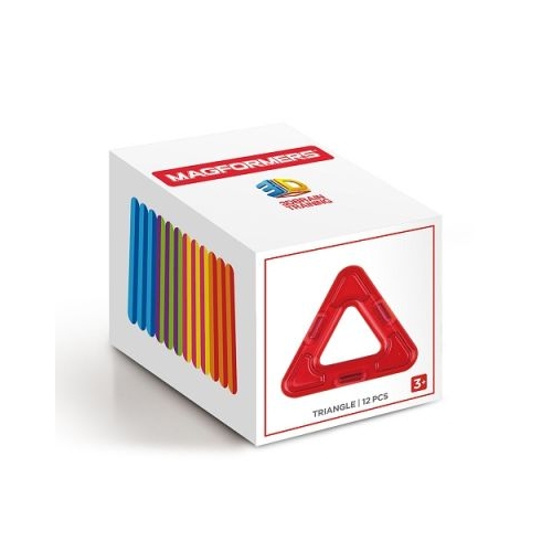 Joc magnetic de constructie Triagle Set 12 piese in forma de triunghi Magformers