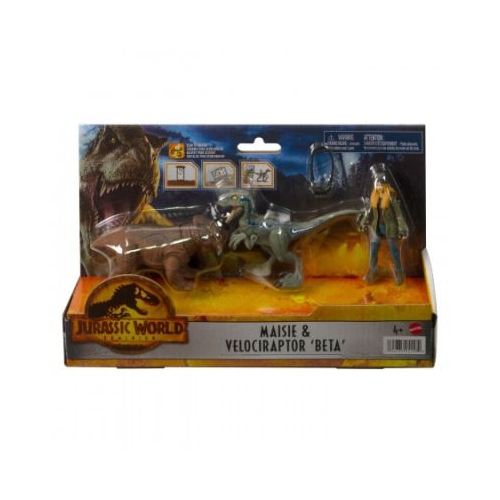Set 2 figurine Maisie si velociraptor Beta Jurassic World Dominion