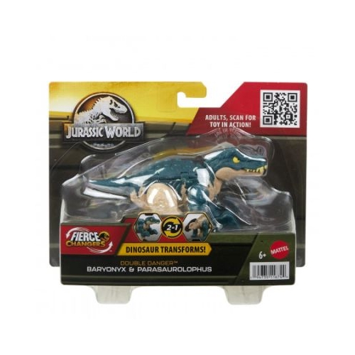 Dinozaur transformabil baryonyx si parasaurolophus Jurassic World Fierce changers Double Danger