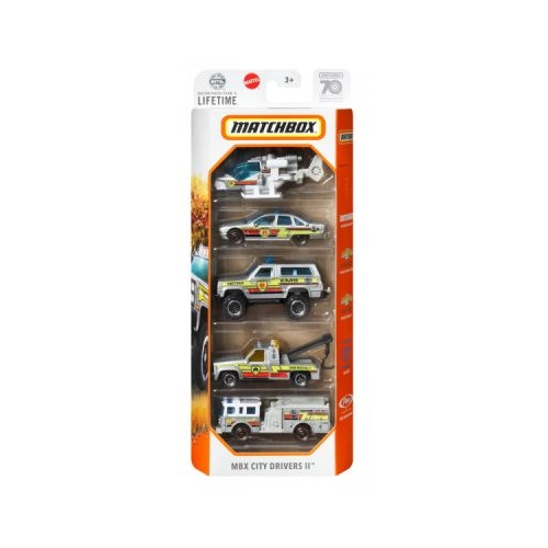 Set 5 masinute metalice Matchbox City Drivers 2 scara 1 64