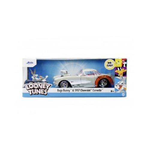 Masinuta metalica Bugs Bunny 1957 Chevrolet Corvette 1 24 Jada