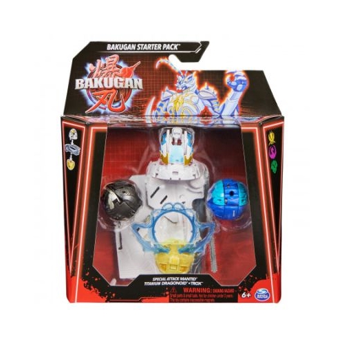 Bakugan Starter pack Mantid Titanium Dragonoid si Trox