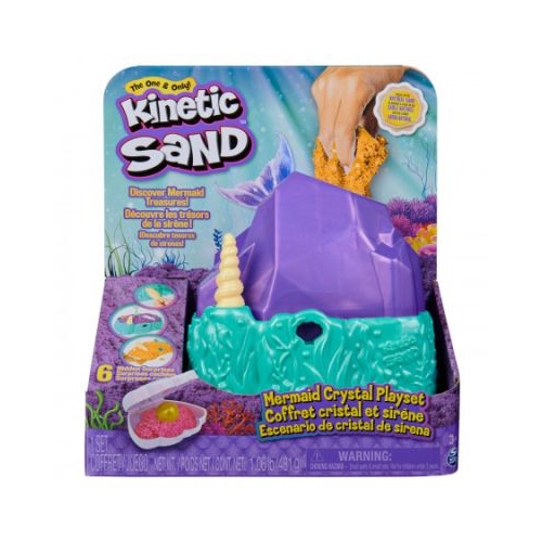 Set Mermaid Crystal Kinetic Sand